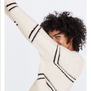 Madewell Boucle Striped Cardigan Sz XXS